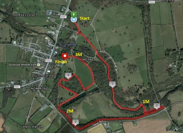 Doneraile Park 5k Route