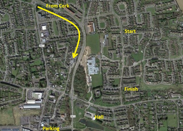 Eagle AC Carrigaline 5 Road Race - Location