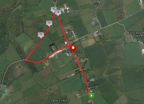 East Cork Road Championships Ballynoe Course Route Map