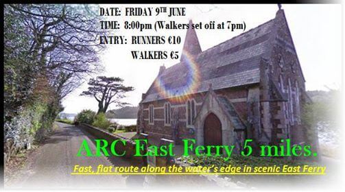 arc east ferry 5 mile road race banner 2017