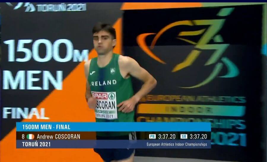 andrew coscoran mens 1500m final intro torun 2021