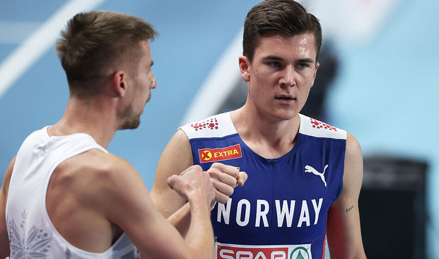 marcin lewandowski and jakob ingebrigtsen 1500m torun 2021