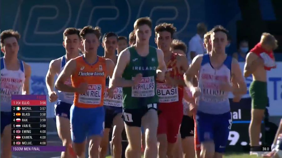 mens 3000m early stages european u20 championships 2021