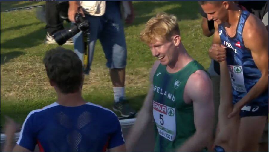 diarmuid o connor celebrates after decathlon european u20 championships 2021