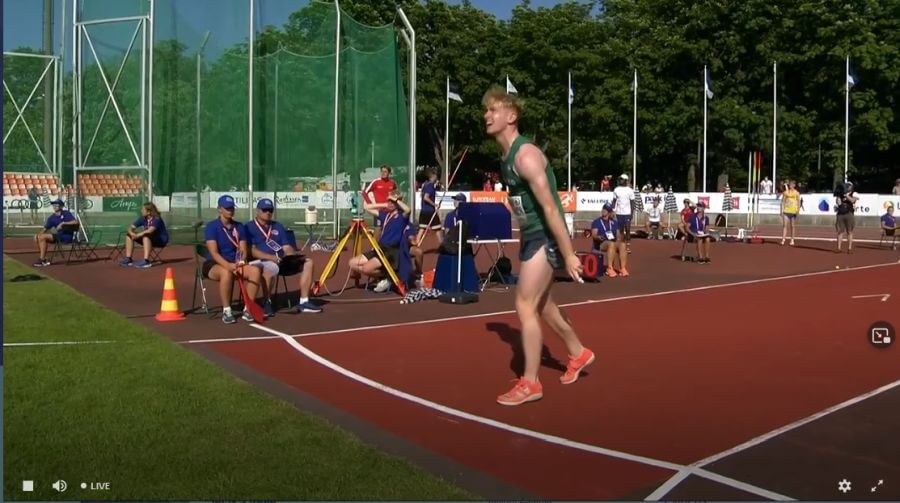 diarmuid o connor mens decathlon javelin 49m european u20 championships 2021