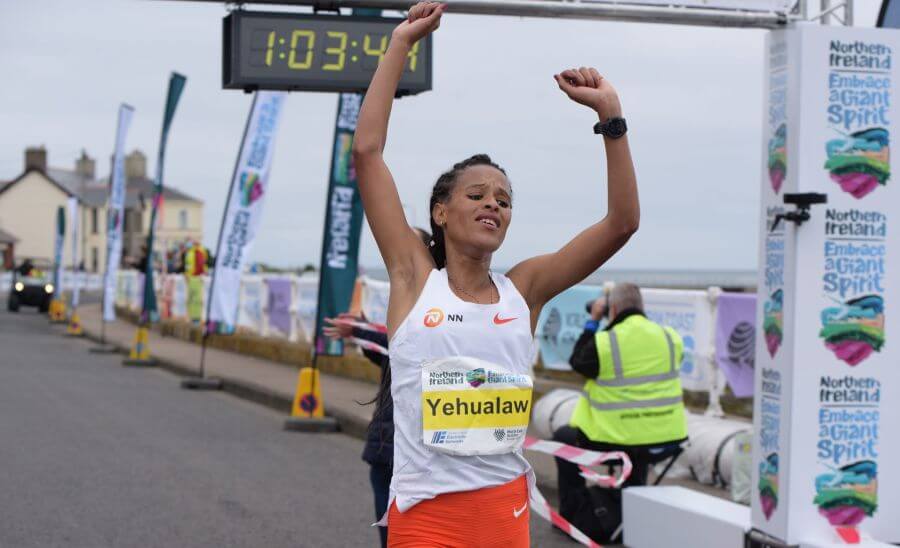 yalemzerf yehualaw antrim coast half marathon 2021