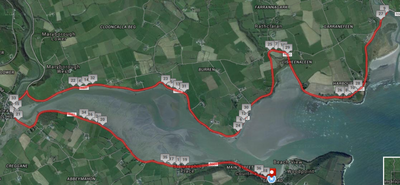 Keith Whyte Ultramarathon Series - 36 Mile Route Map