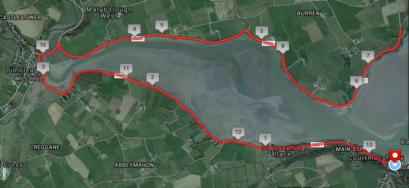 Keith Whyte Ultramarathon Series - Half-Marathon Route Map