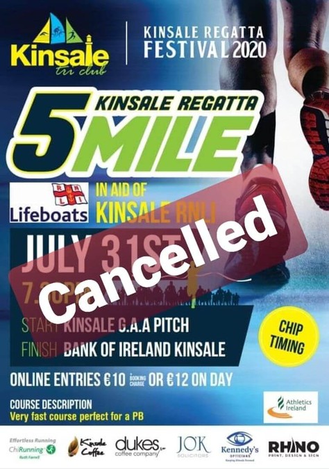 kinsale regatta 5 mile 2020 cancelled