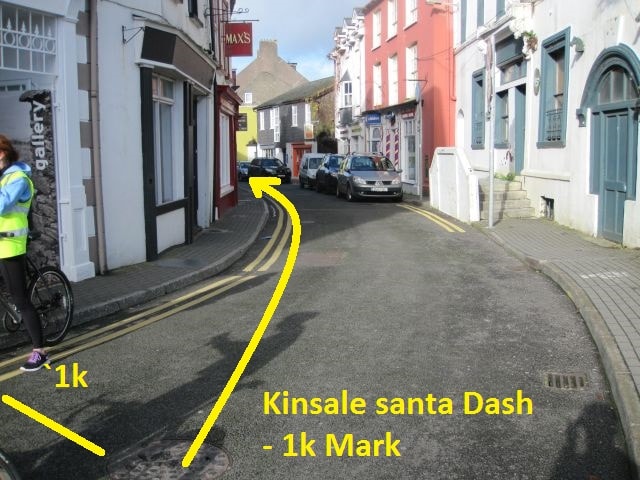 Kinsale Santa Dash 5k 1k Mark