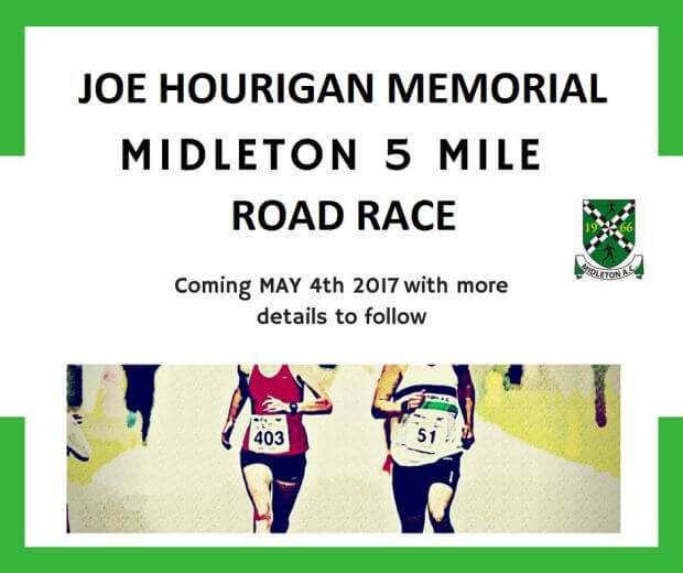 Joe Hourigan Memorial Midleton 5 Mile Road Race 2017 Banner