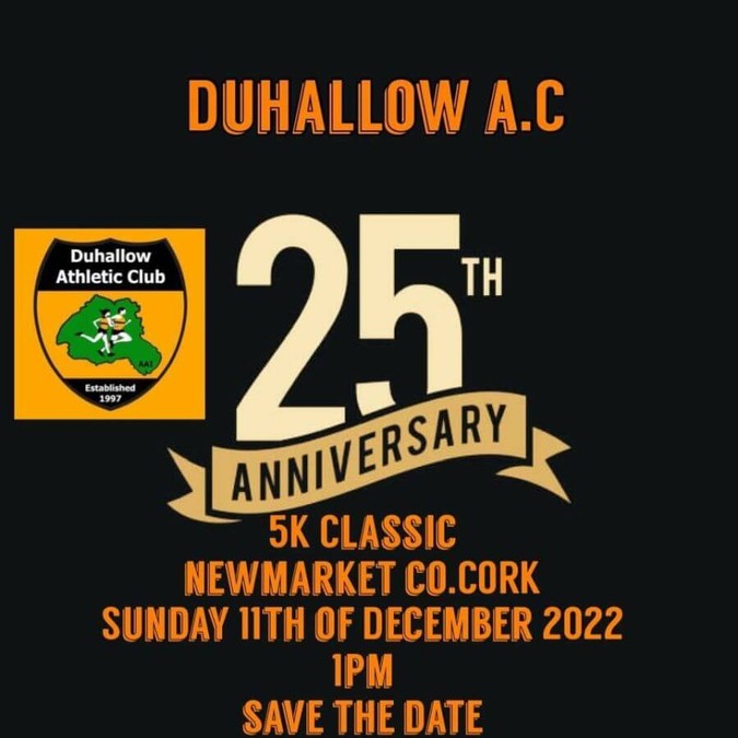 duhallow 5k classic 25th anniversary banner 2022