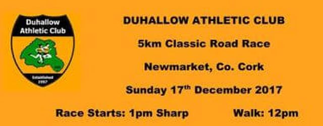 duhallow ac newmarket 5k classic road race flyer 2017sa