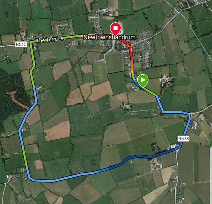 shandrum 5k road race route