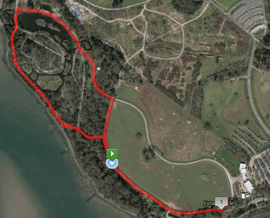 Cheetah Run Juvenile 1 Mile Course Route Map