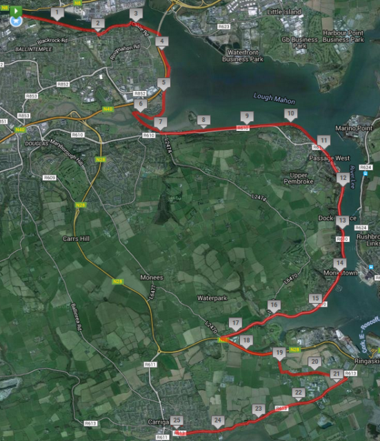 The Great Railway Run 2- 25k Course Map