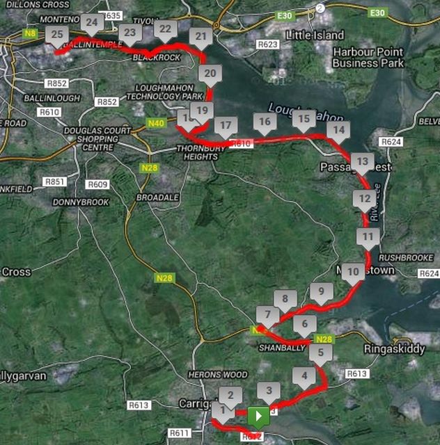 The Great Railway Run - Course Map