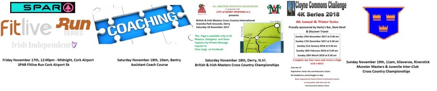 registered cork athletics events week ending sun november 19th 2017