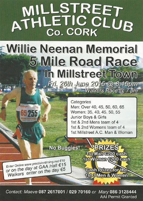 Willie Neenan Memorial  5 - 2015 Flyer