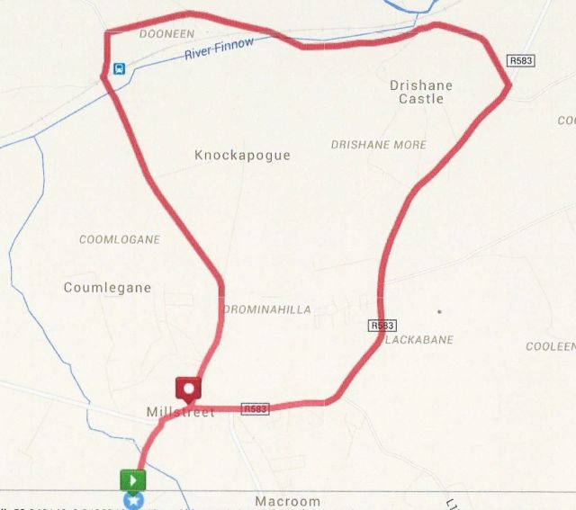 Willie Neenan Memorial  5 - Course Route Map
