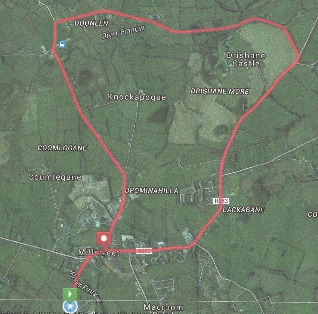Willie Neenan Memorial  5 - Course Route Map