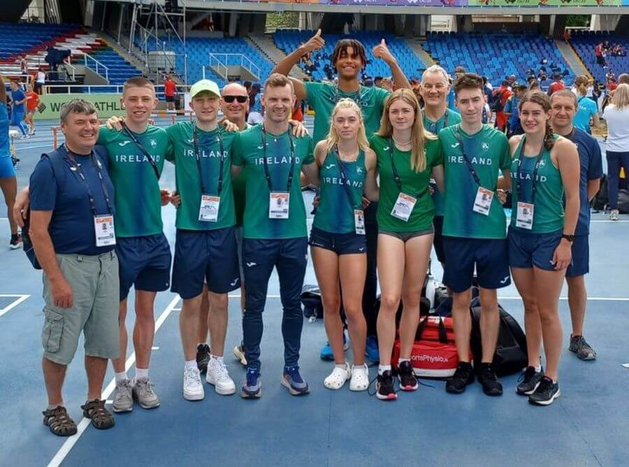 irish team and delegation world u20 cali 2022