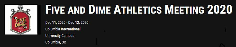 five and dime track meet dec 12th 2020