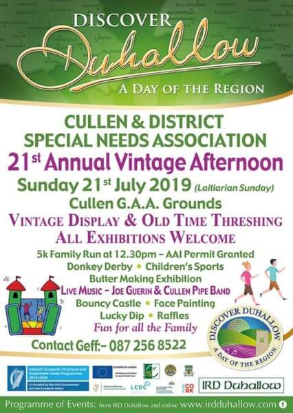 cullen 21st annual vintage afternoon flyer 2019