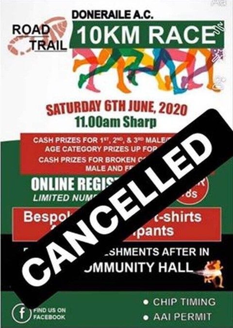 doneraile 10k 2020 cancelled