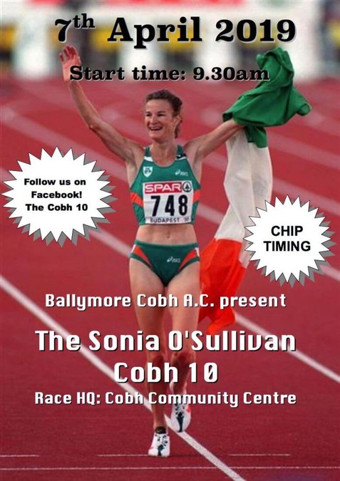 sonia o sullivan 10 mile road race flyer 2019s