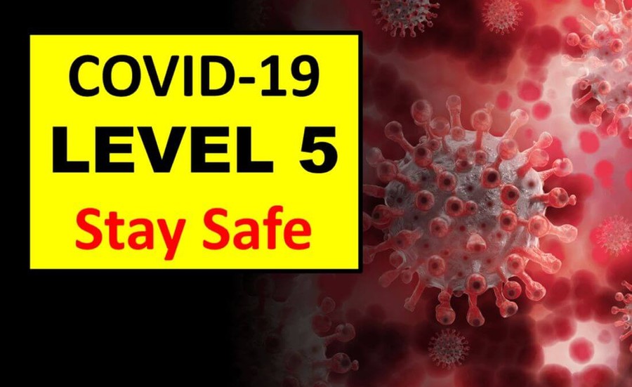 covid 19 level 5 stay safe