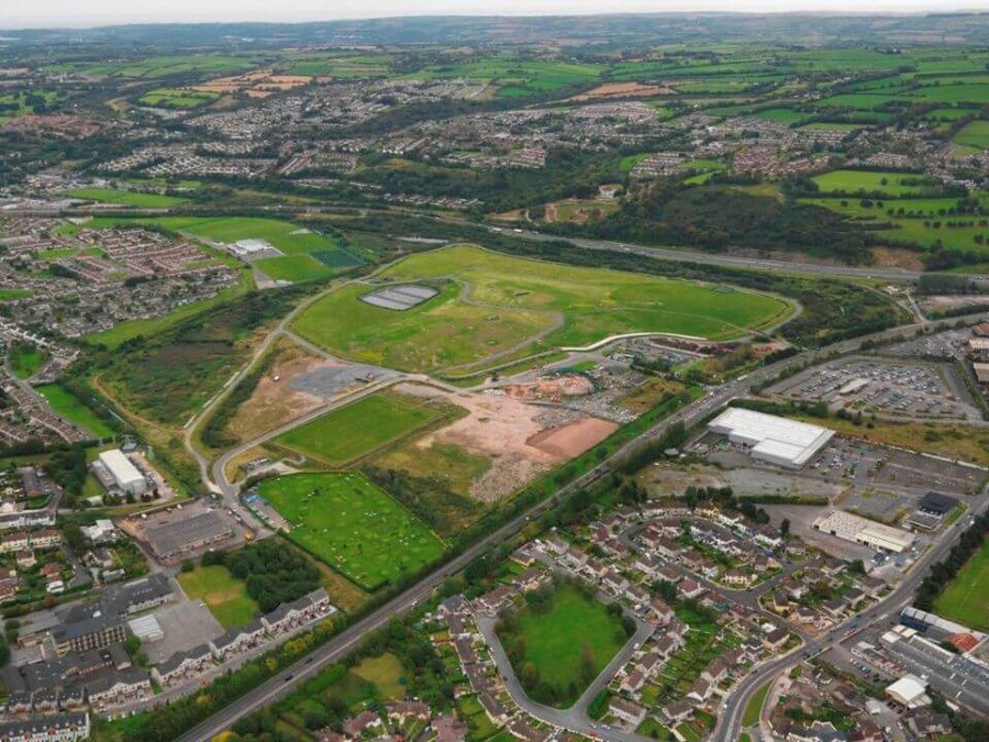 tramore valley park drone view