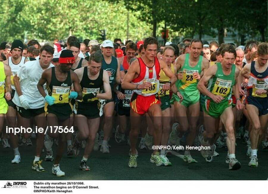 dublin marathon start 1998 keith harrington inpho 00017564