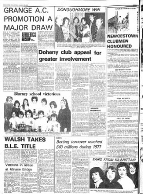 Grange International Cross Country - Southern Star January 28th 1978