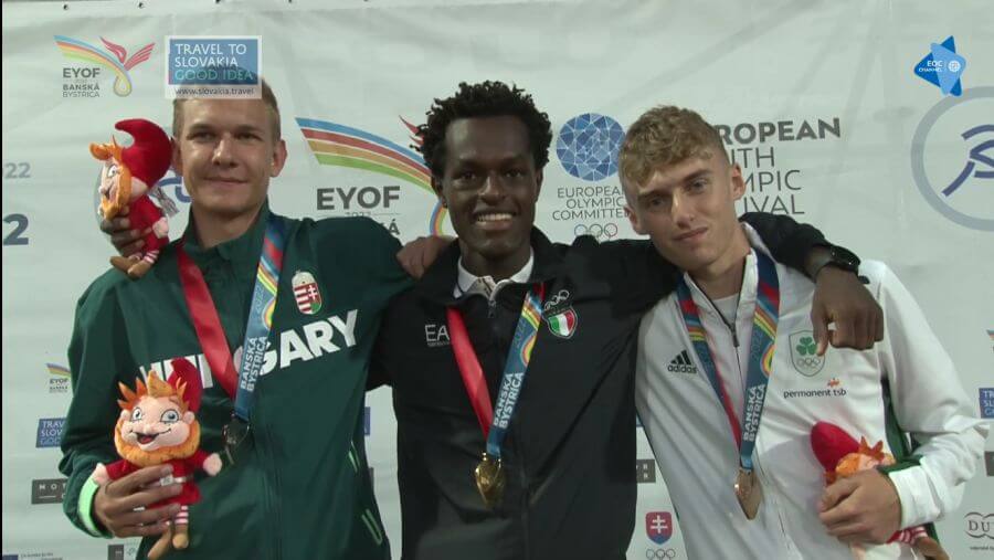 eyof 2022 boys 1500m medal ceremony a