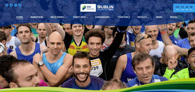 Dublin city marathon 2017 banner