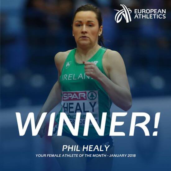 phil healy european athlete of the month january 2018