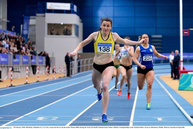 phil healy national indoor 400m champion 2018 photo sam barnes sportsfile