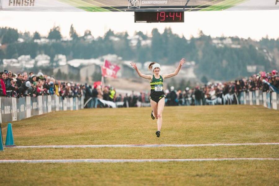 stephanie cotter winning ncaa div ii cross country title 2022