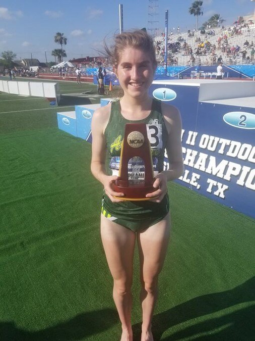 stephanie cotter ncaa 1500m champion 2019 kingsville a
