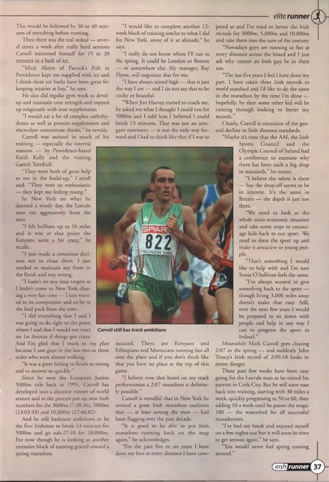 mark carroll interview irish runner annual 2003 vol 22 no 6 p36 36 3