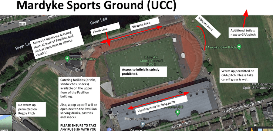 key locations cork athletics county juvenile track and field championships 2023 day 2