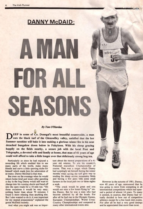 danny mcdaid Irish runner vol 3 no 7 p6 8 oct 1983 1