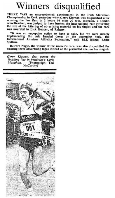 cork city marathon report 1 irish times april 24th 1984
