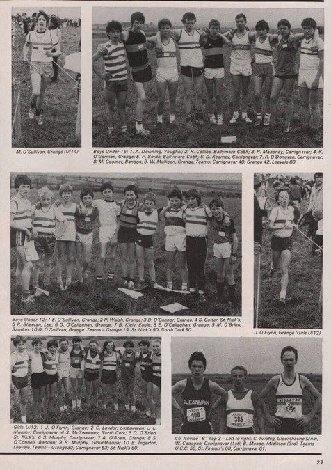 cork county bloe cross country championships 1985 b
