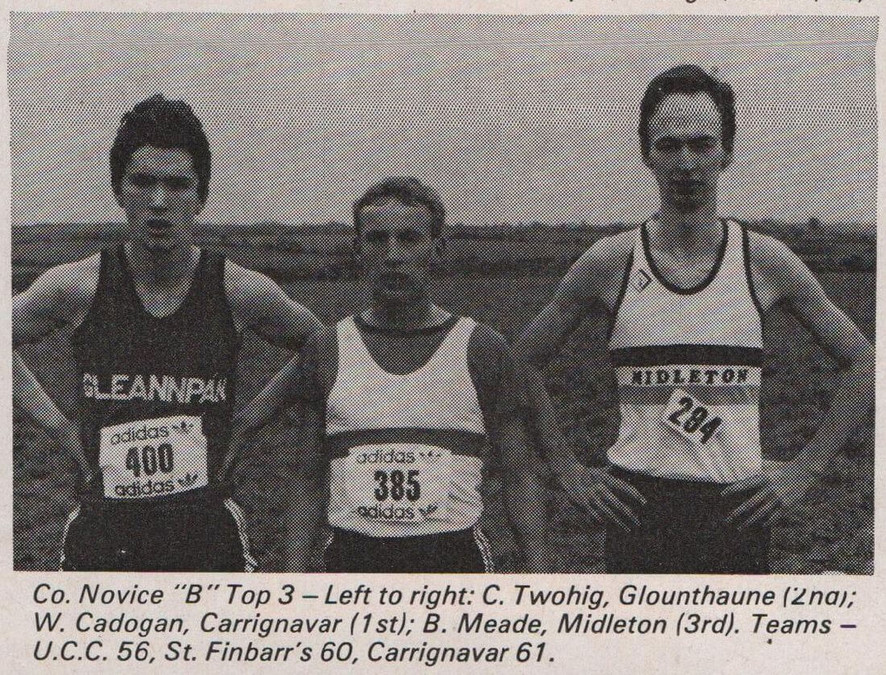 cork county mens novice b cross country championships 1985 first 3