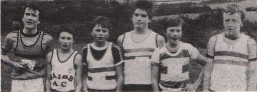 first 6 cork county bloe boys under 14 cross country championships 1985