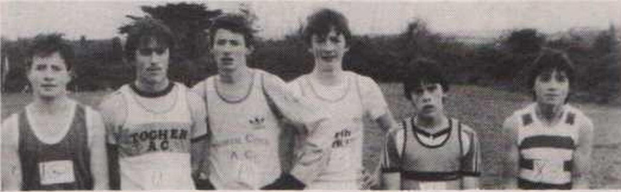 first 6 cork county bloe boys under 16 cross country championships 1985