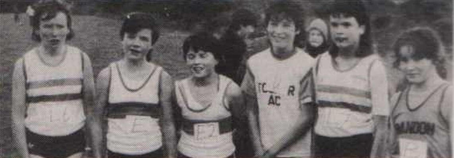 first 6 cork county bloe girls under 14 cross country championships 1985