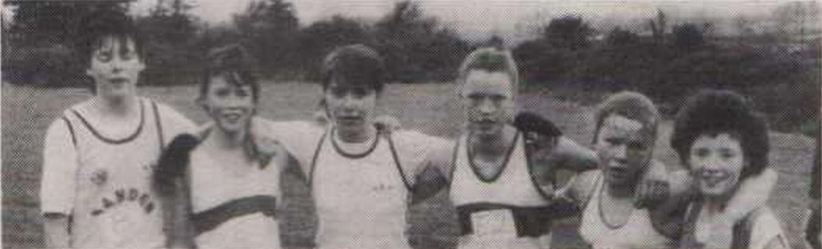 first 6 cork county bloe girls under 16 cross country championships 1985a